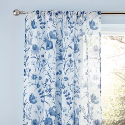 Dunelm Foxley Print Slot Top Voile