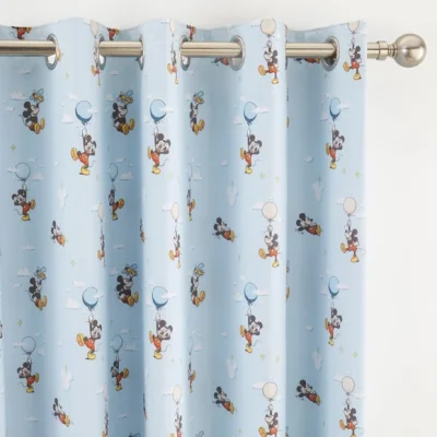 Dunelm Disney Soft Skies Mickey Mouse Eyelet Curtains