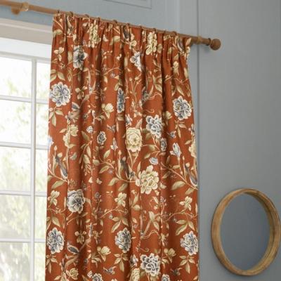 Dunelm Porcelain Garden Pencil Pleat Curtains
