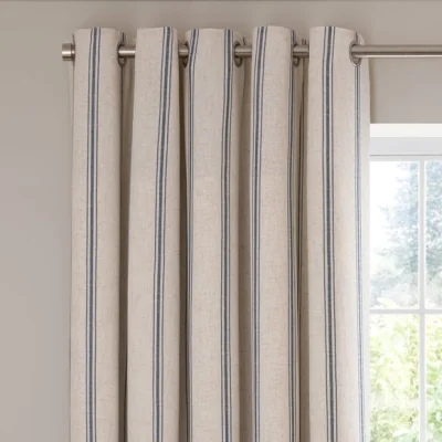 Dunelm Folkstone Stripe Eyelet Curtains