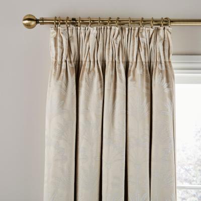 Dunelm Dorma Luxe Palms Pencil Pleat Blackout Curtains