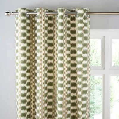 Dunelm Avis Stripe Eyelet Curtains