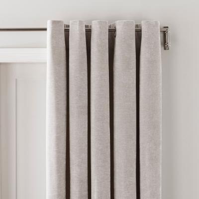 Dunelm Vintage Chenille Olive Green Thermal Door Curtains Olive (Green)