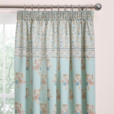 Dunelm Lorena Patchwork Pencil Pleat Curtains