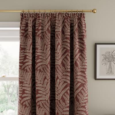 Dunelm Alderly Clay Pencil Pleat Curtains Clay
