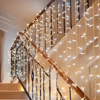 Dunelm Mercer 240 LED Connectable Snowfall Curtain Light