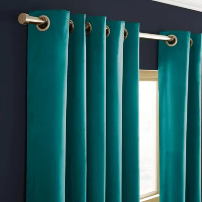 Dunelm Recycled Velour Eyelet Curtains