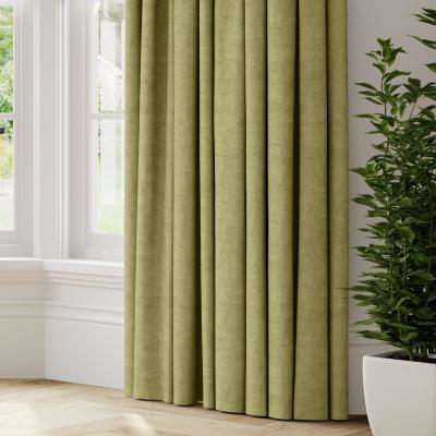 Dunelm Luxury Velvet Made to Measure Curtains Lux Velvet Moss