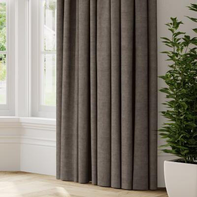 Dunelm Luxury Velvet Made to Measure Curtains Lux Velvet Pewter