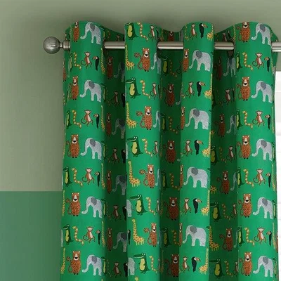 Dunelm Catherine Lansfield Animal Magic Eyelet Curtains