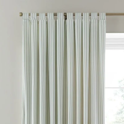 Dunelm Dawson Stripe 100% Cotton Tab Top Curtains