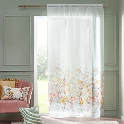 Dunelm Catherine Lansfield Countryside Floral Slot Top Voile Panel