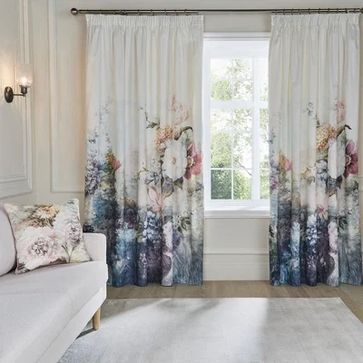 Dunelm Holly Willoughby Dramatic Bloom Pencil Pleat Curtains