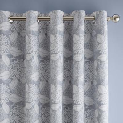 Dunelm Ripley Hydrangea Jacquard Blackout Eyelet Curtains