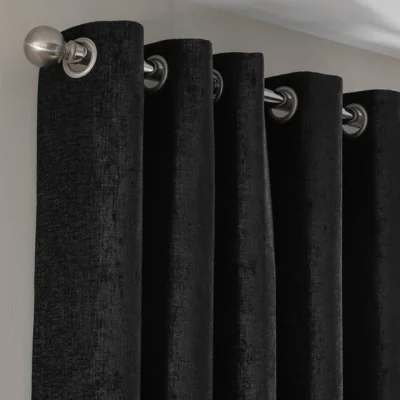 Dunelm Chenille Eyelet Curtains
