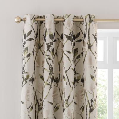 Dunelm Zen Eyelet Curtains Olive