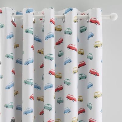 Dunelm Classic Cars Blackout Eyelet Curtains
