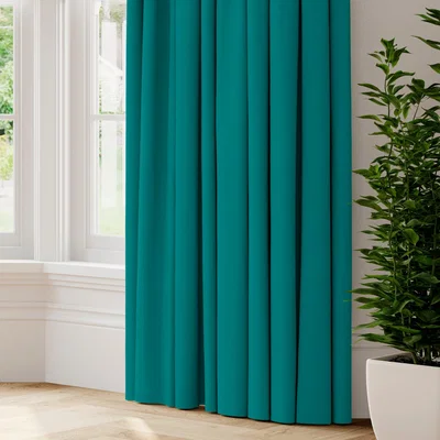 Dunelm Panama Made to Measure Curtains Panama_Petrol