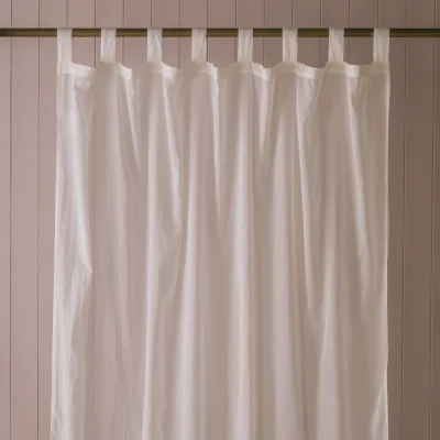 Graham & Green Graham and Green Plain Ecru Single Curtain - 135 x 270cm