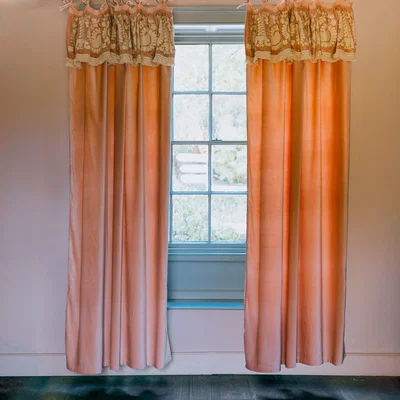 Graham & Green Graham and Green Lucia Rose Velvet Curtain - 135 x 228cm