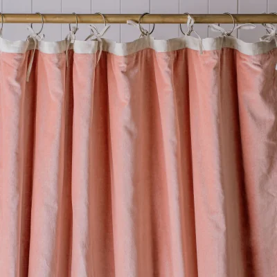 Graham & Green Graham and Green Mocha Rose Velvet Curtain - 140 x 270cm