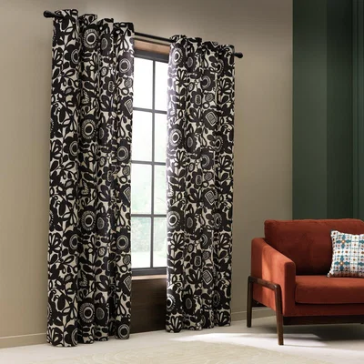 Habitat Habitat x Scion Kukkia Fully Lined Eyelet Curtain -117x137cm