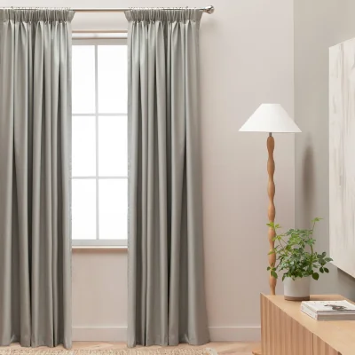 Habitat Habitat Blackout Pencil Pleat Curtain - Dove Grey- 168x137cm