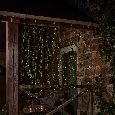 Homebase Homebase Edit Botanical Curtain Solar Light
