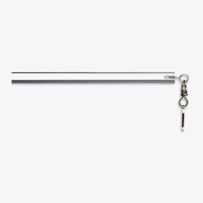John Lewis John Lewis Acrylic Curtain Draw Rods, Clear, Pair, L75cm