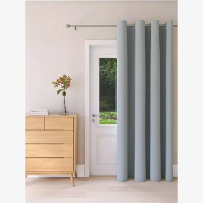 John Lewis John Lewis Textured Weave Recycled Polyester Eyelet Door Curtain