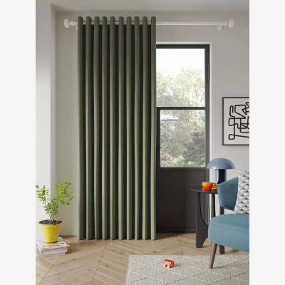John Lewis John Lewis Textured Weave Recycled Polyester Thermal Lined Eyelet Door Curtain