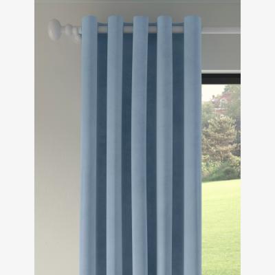 John Lewis John Lewis Velvet Eyelet Pair Lined Curtains