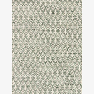 John Lewis John Lewis Elm Leaf Woven Made to Measure Curtains or Roman Blind, Myrtle Green