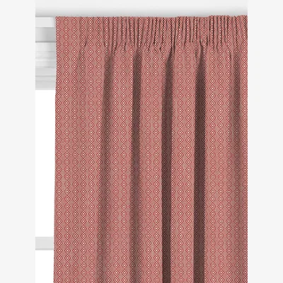 John Lewis John Lewis Diamond Weave Made to Measure Curtains or Roman Blind, Paprika