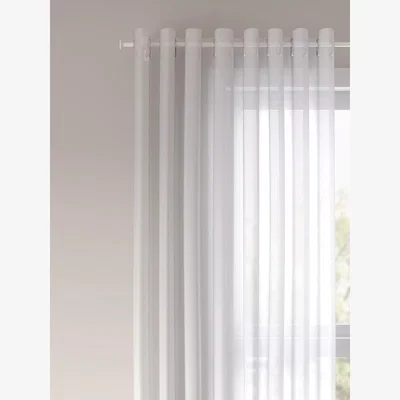 John Lewis John Lewis ANYDAY Eyelet Voile Panel, White