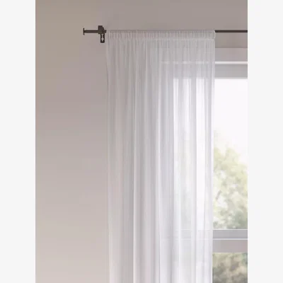 John Lewis John Lewis ANYDAY Slot Top Voile Panel, White