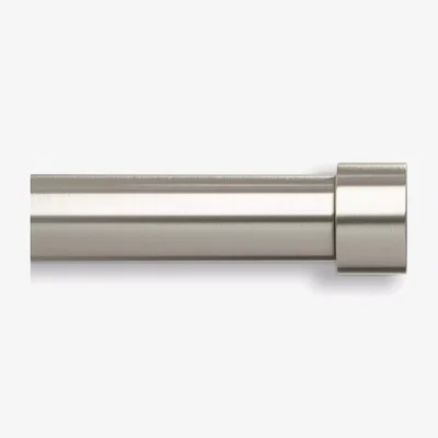 John Lewis Umbra Cappa Expandable Single Curtain Rod, Dia.25mm, Nickel