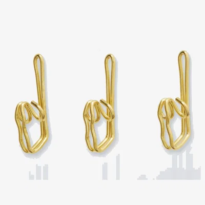 John Lewis Jonh Lewis Plated Brass Curtain Hooks, Pack of 30