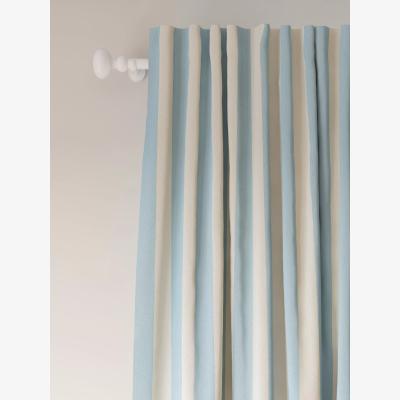 John Lewis John Lewis ANYDAY Block Stripe Pair Multiway Curtains, Celeste Blue