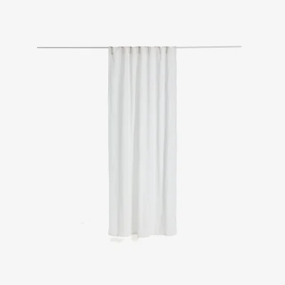 Kave Home Nolira ecru cotton and linen curtain 140 x 270cm