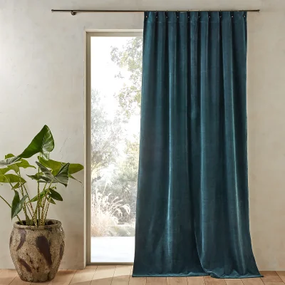 La Redoute Nyodhi Stonewashed Velvet Curtain