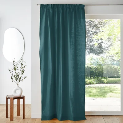 La Redoute Scenario Cotton Curtain with Gathered Header