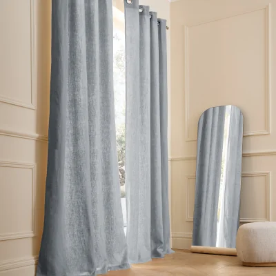 La Redoute Private Lined Pre-Washed Linen Curtain with Eyelets