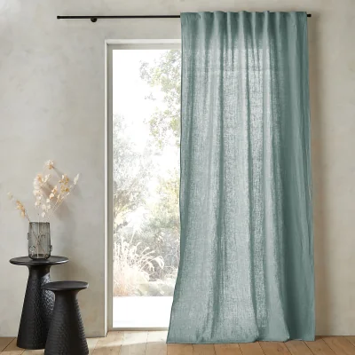 La Redoute Private Ruffled Washed Linen Curtain