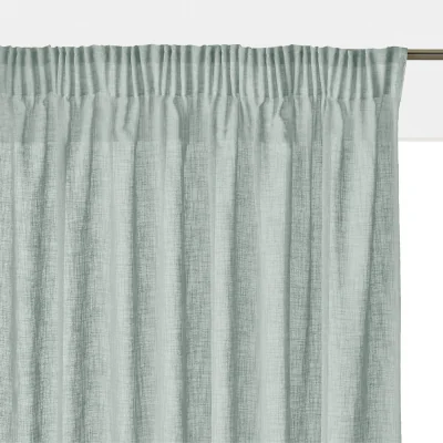 La Redoute Nyong Linen-Effect Radiator Curtain with Gathered Braid