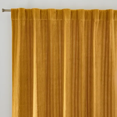 La Redoute Milo Cut Velvet Hidden Tab Top Curtain