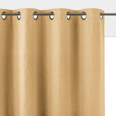 La Redoute Onega 100% Washed Linen Eyelet Blackout Radiator Curtain