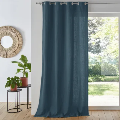 La Redoute Panama Plain Single Cotton Curtain with Eyelets