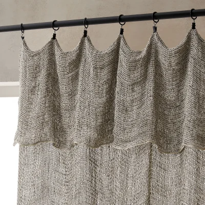 La Redoute Amandini Pure Linen Net-Effect Curtain