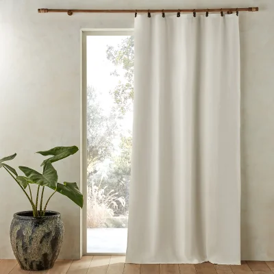 La Redoute Private Blackout Washed Linen Curtain with Rings